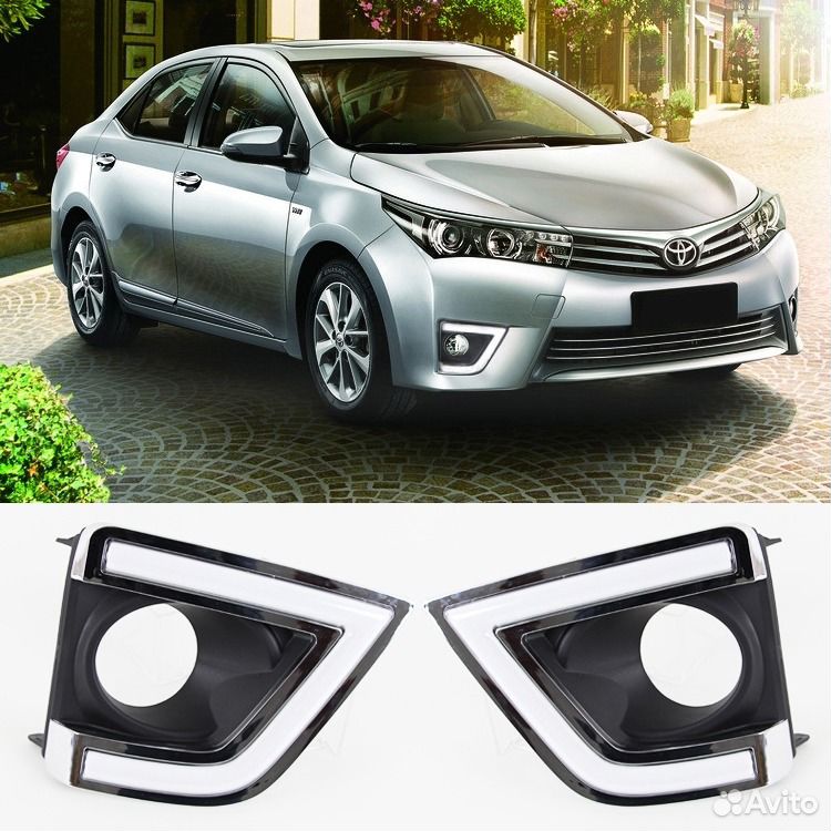 Дневные ходовые огни Toyota Corolla (2013-2015) (1