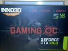 Новая видеокарта Inno 3D gtx 1060 6 gb Gaming объявление продам