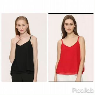 Топ, блузка, блуза (черный и красный)