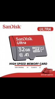 Карта памяти micro sd SanDisk 32 gb