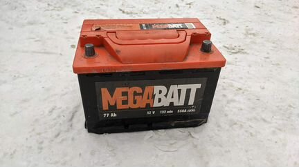 Аккумулятор megabatt (77 ач. 550 А)