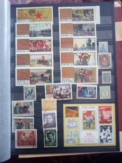 Альбом марок очень много, есть очень редкие