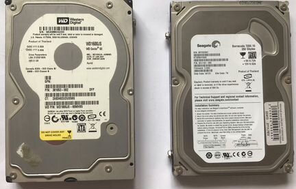 Жесткие диски на 160 Gb и 250 Gb