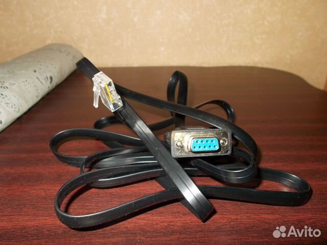 Консольный кабель RJ45 to RS232 COM