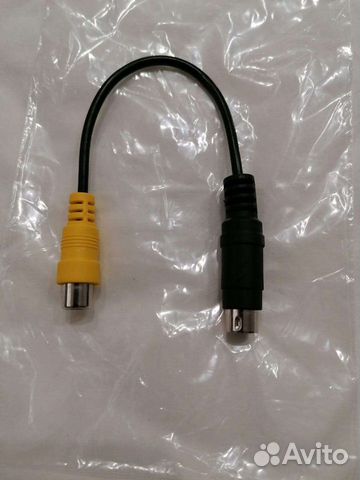 Кабель переходник S-video на RCA (тюльпан)