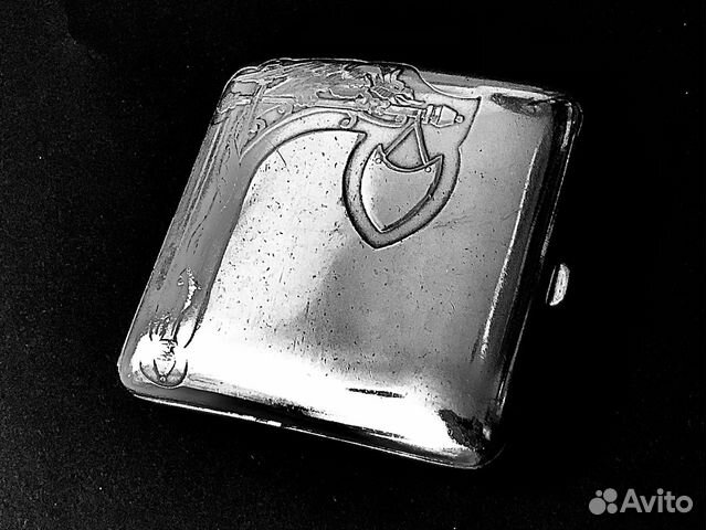 Портсигар антикварный редкий французский 20-30е го