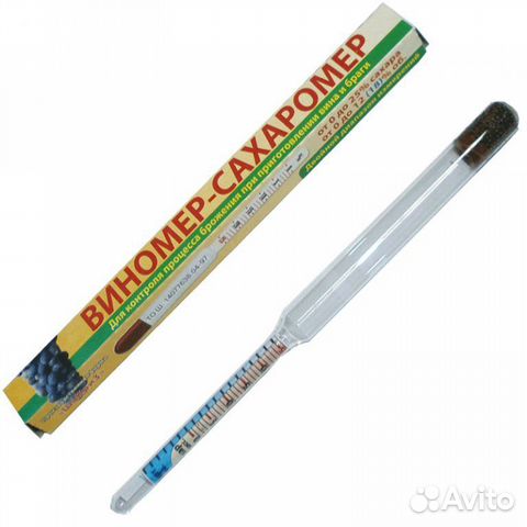 Виномер-сахаромер, спиртомер бытовой, стекло