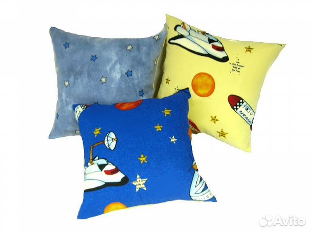 Подушка детская 50х50 см холлофайбер. Новая