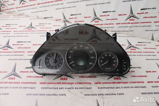 Щиток приборов w211 Мерседес черный мили