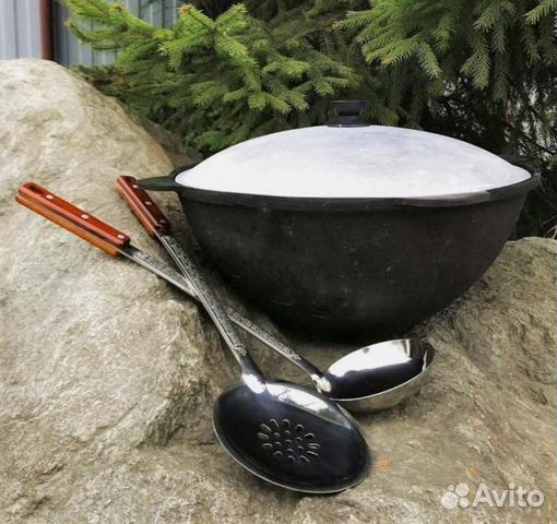 Казан чугунный узбекский 6л