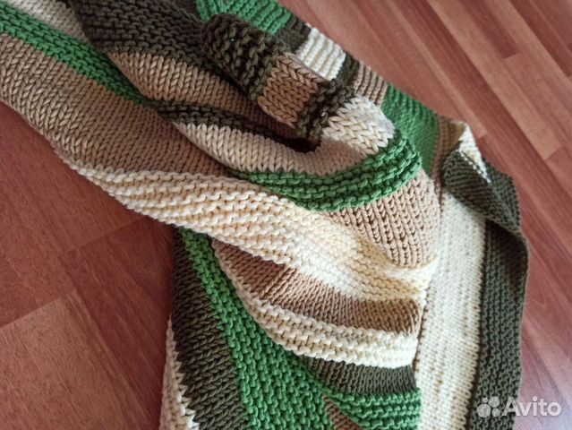 Плед детский вязаный