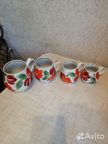 Набор редких кружек бочонков сысерть ручная роспис