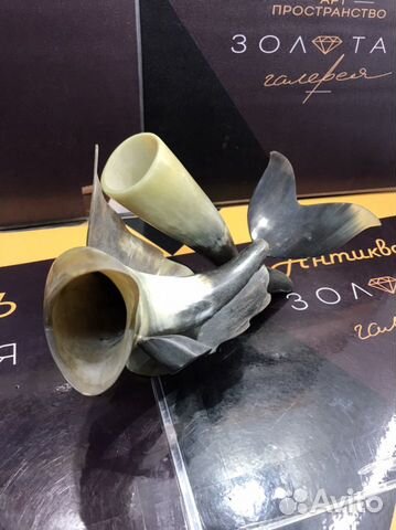 Статуэтка карандашница Рыба из рога