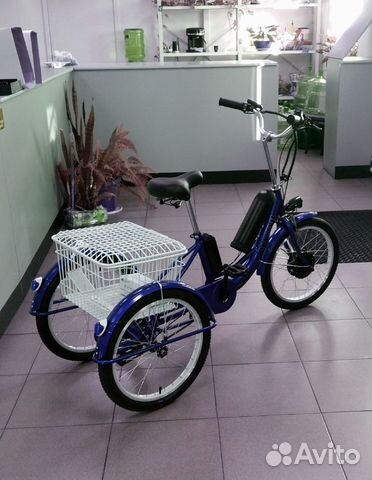 Электровелосипед трехколесный взрослый 350W 20