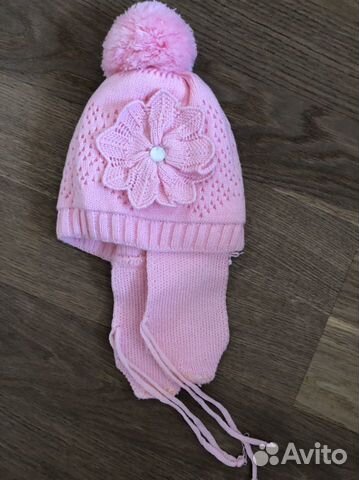 Шапка для девочки осень-весна, 2-3 года