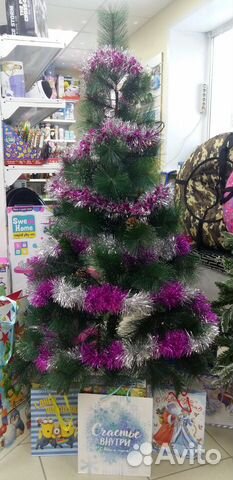 Сосна с напылением пышная 210см