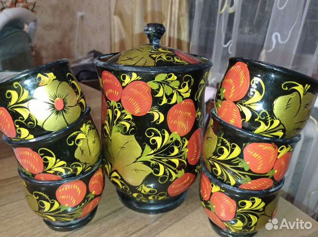 Деревянный набор для холодных напитков