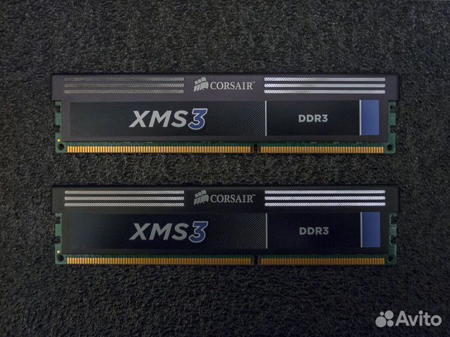 DDR3 2x4gb 1600mhz 2rank CL9-9-9-24 Corsair XMS3