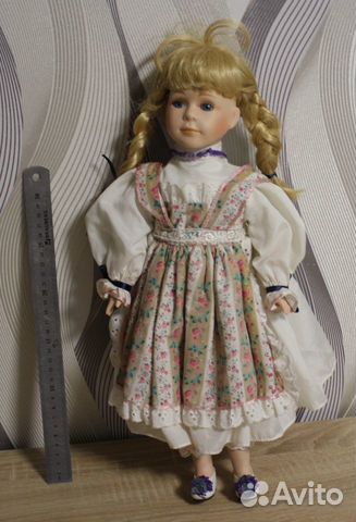 Кукла Девочка Фарфор Германия 40 см Коллекционная