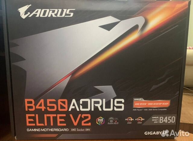 Материнская плата gigabyte B450 aorus Elite V2