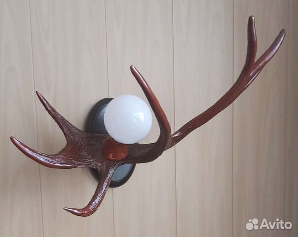 Настенный винтажный светильник-вешалка