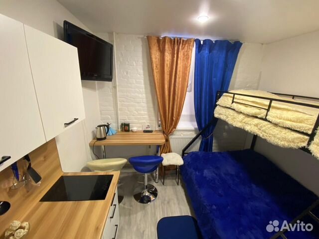 

Квартира-студия, 15 м², 2 кровати