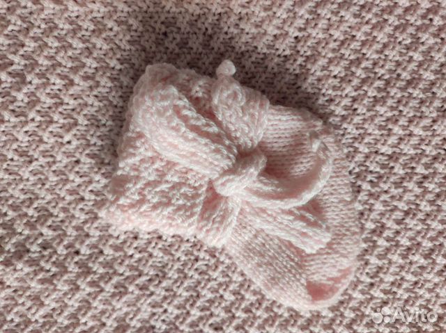 Плед детский вязаный комплект ручная работа