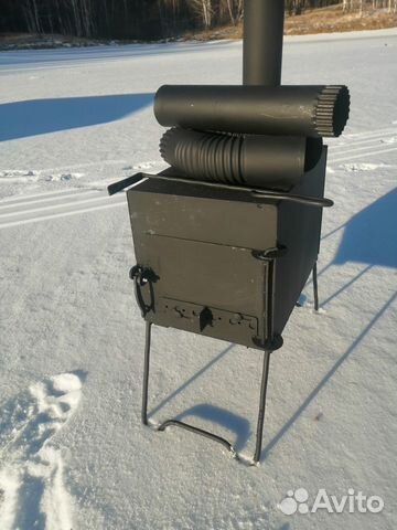 Печь для рыбаков, дымоход