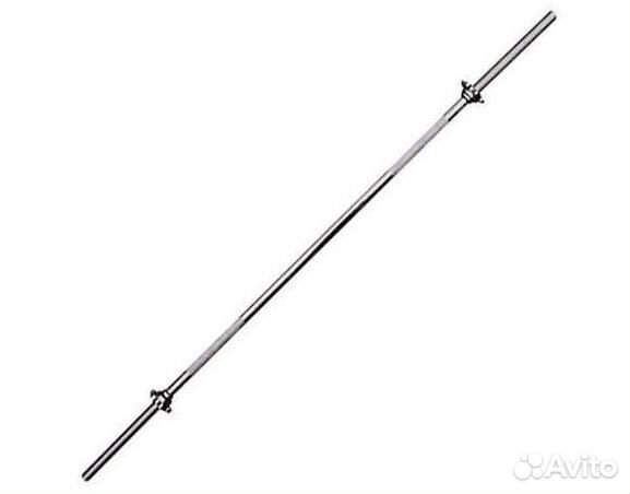 Гриф для штанги 1.8 м, замок гайка, диаметр 25 мм