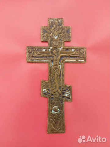 Старинный бронзовый крест