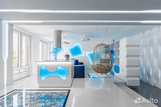 

Квартира-студия, 48 м², 2 кровати
