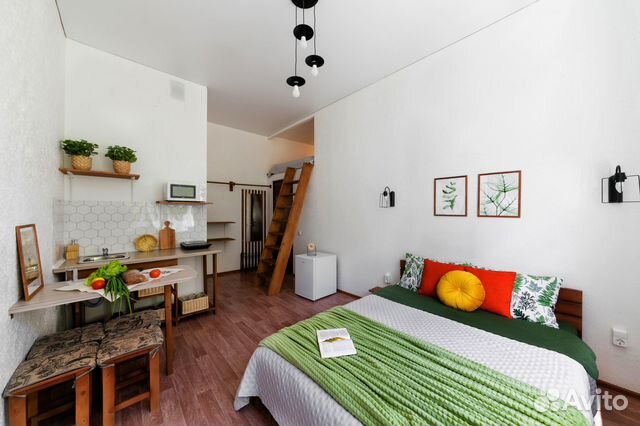 

Квартира-студия, 21 м², 2 кровати