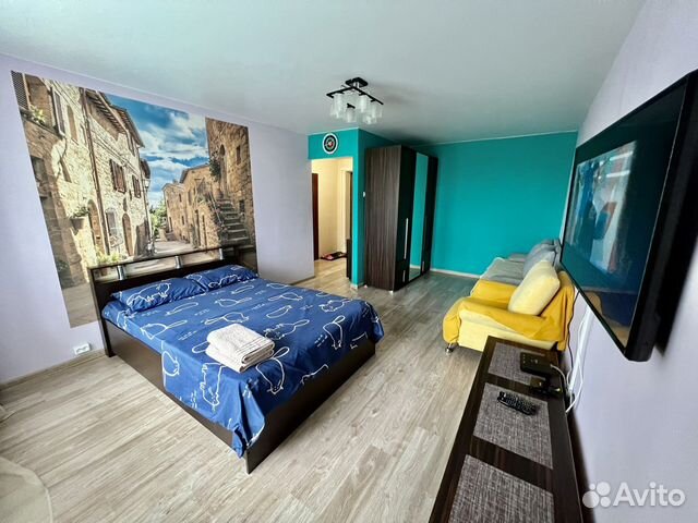 

1-к. квартира, 38 м², 2 кровати