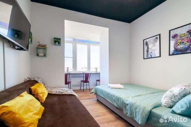 

Квартира-студия, 25 м², 2 кровати
