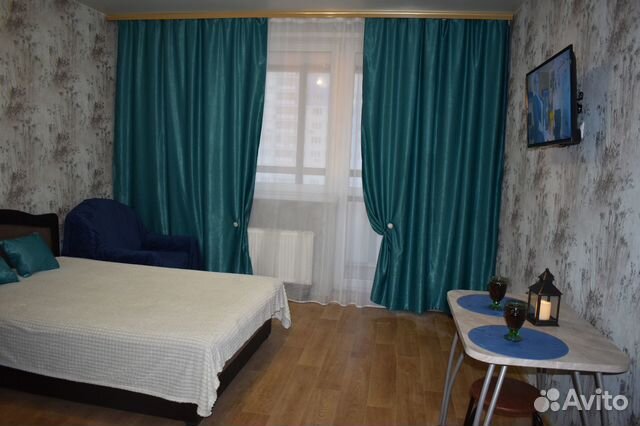 

Квартира-студия, 33 м², 2 кровати
