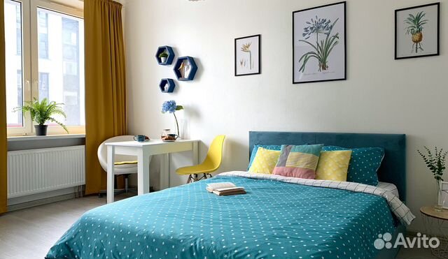 

Квартира-студия, 27 м², 2 кровати