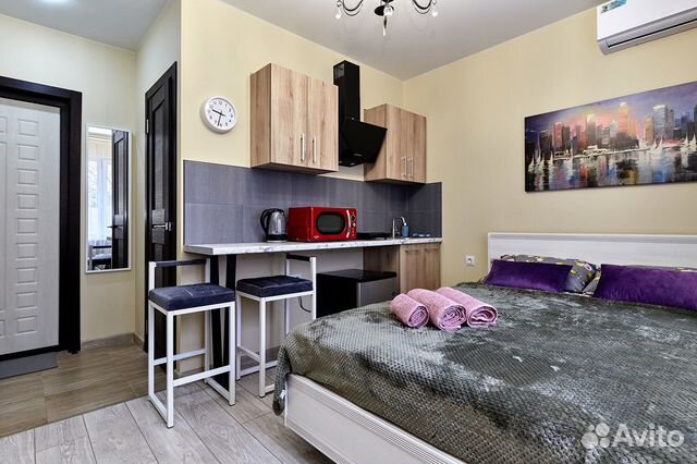 

Квартира-студия, 17 м², 1 кровать