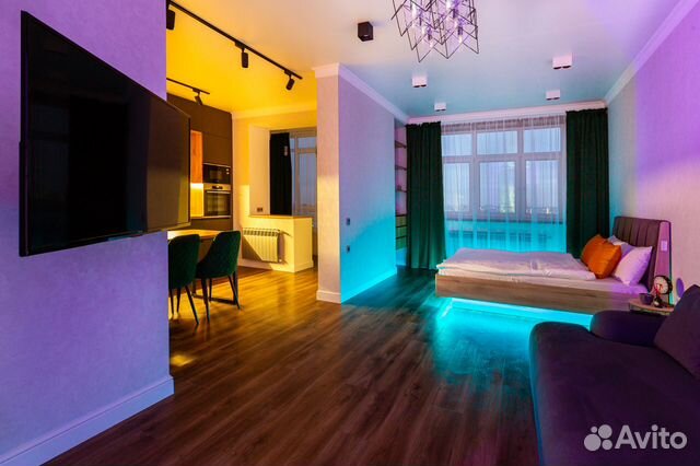

Квартира-студия, 55 м², 2 кровати