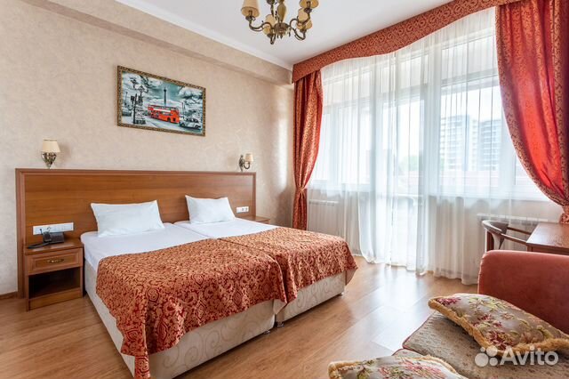 

Квартира-студия, 42 м², 2 кровати