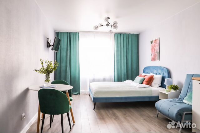 

Квартира-студия, 27 м², 2 кровати