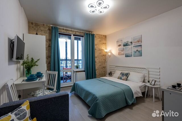 

Квартира-студия, 25 м², 2 кровати