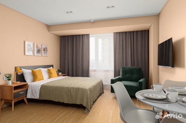

Квартира-студия, 28 м², 1 кровать