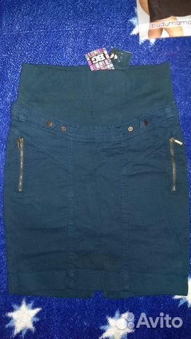 Юбка джинсовая для беременных