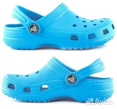 Сабо сандалии сланцы Crocs Classic бирюза унисекс