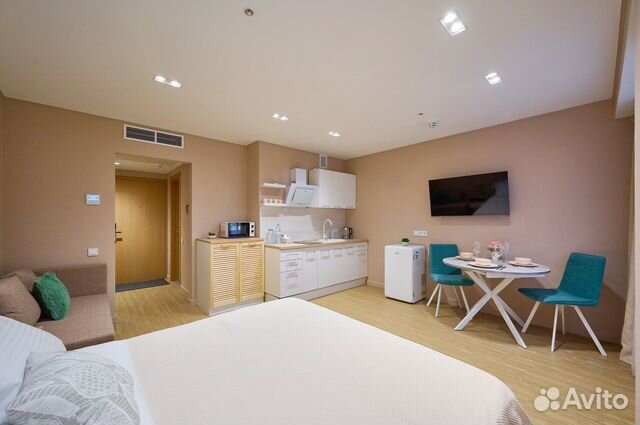 

Квартира-студия, 27 м², 2 кровати