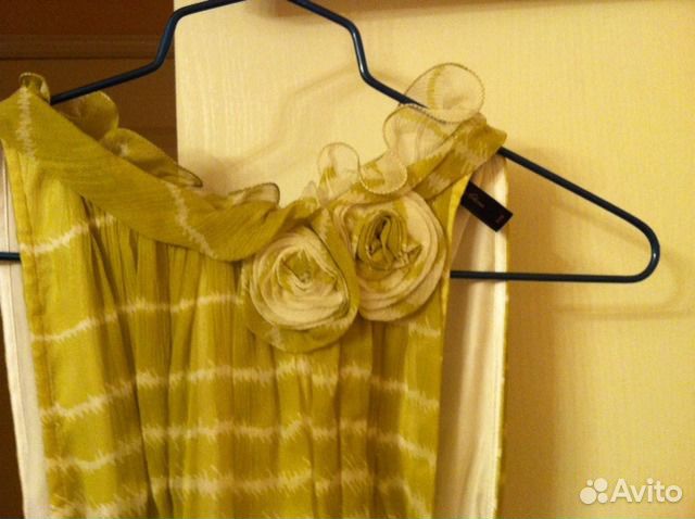 Bcbg Max Azria летнее платье шёлк XS