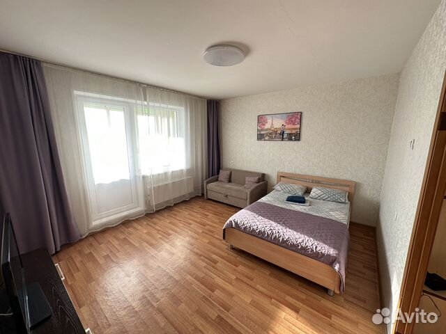 

1-к. квартира, 42 м², 2 кровати