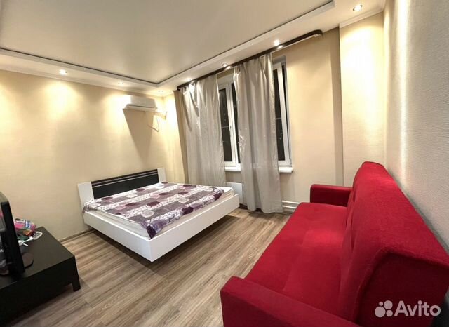 

Квартира-студия, 28 м², 2 кровати