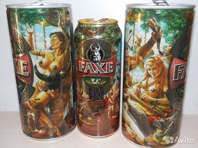 Банки от пива faxe 5шт - 2016, 2018, 2019 г