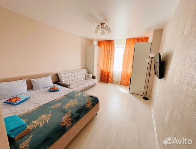 

1-к. квартира, 42 м², 2 кровати